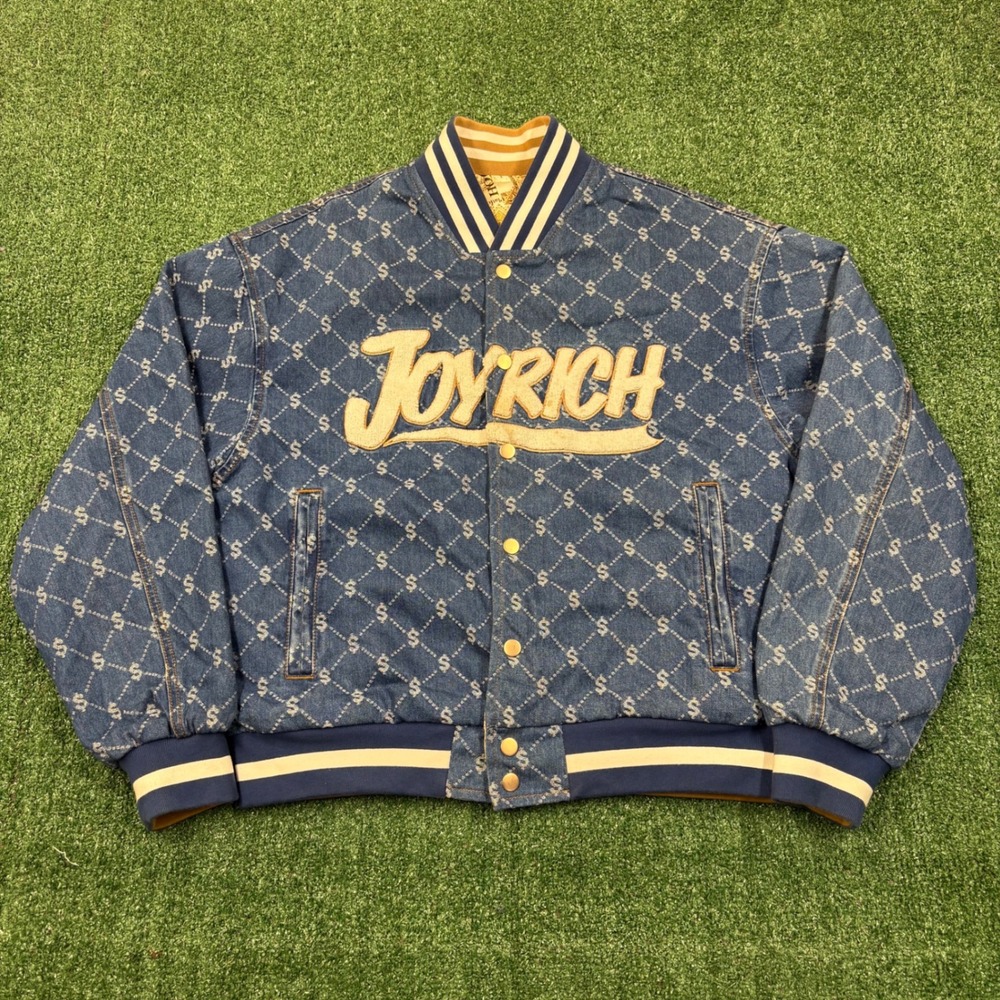 Vintage Joyrich Reversible Denim Varsity Jacket